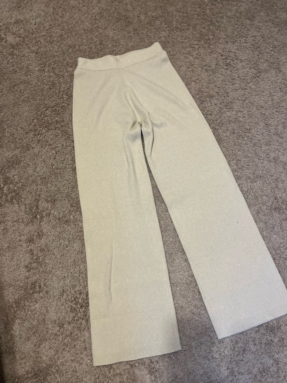 Women's Ribbed Wide-Leg Pants